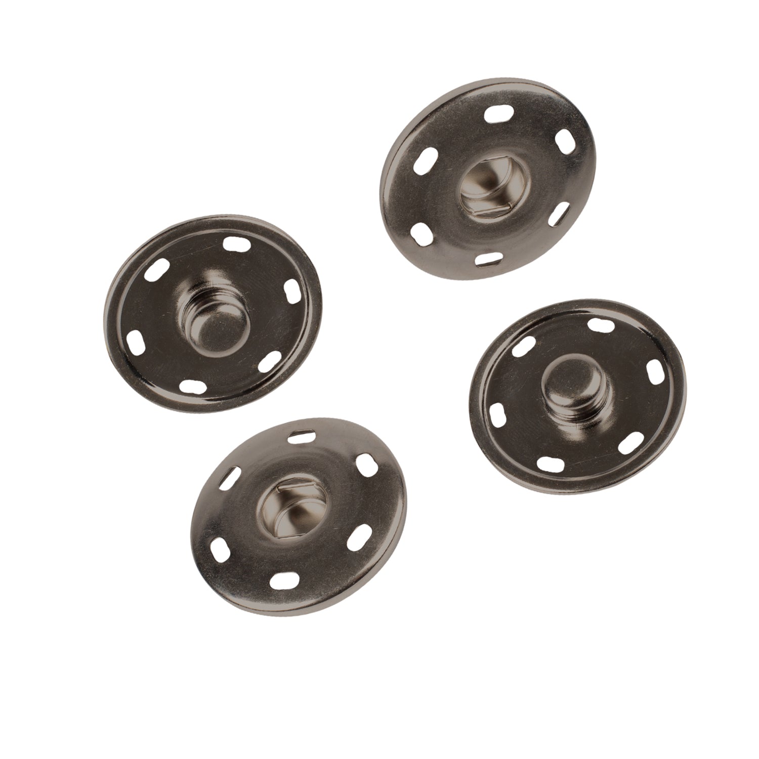 Sew-on snap fasteners - Black - Large sizes