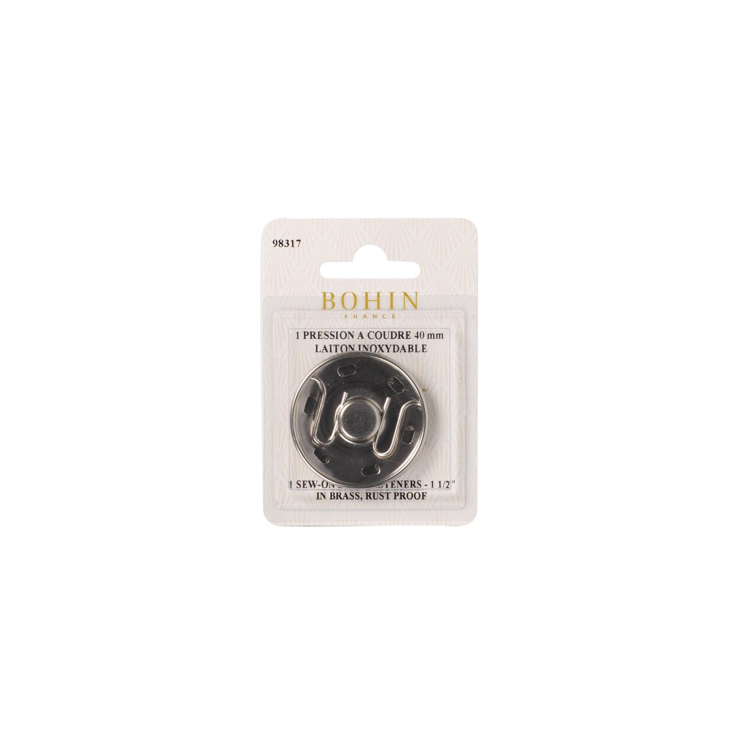 Sew-on snap fasteners - Silver - Large sizes