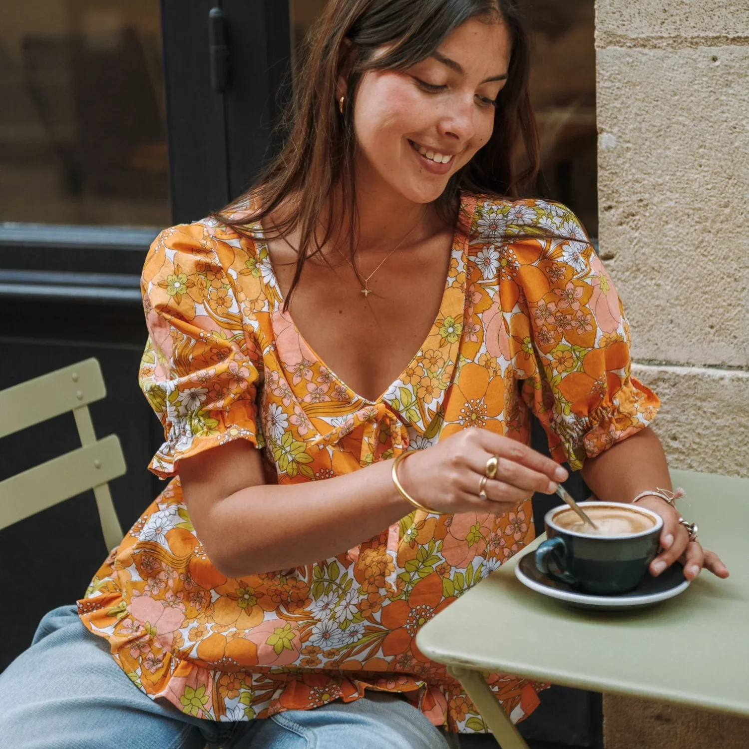 Top con volantes PAULINE - Maéli