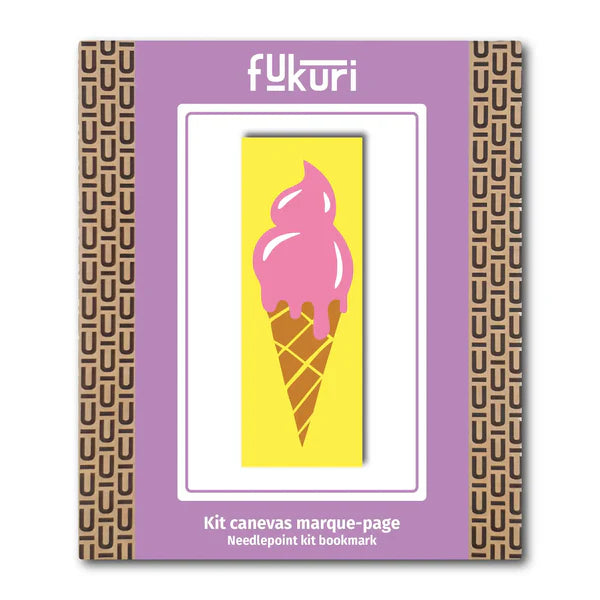 Ice Cream Bookmark Needlepoint Kit - Fukuri