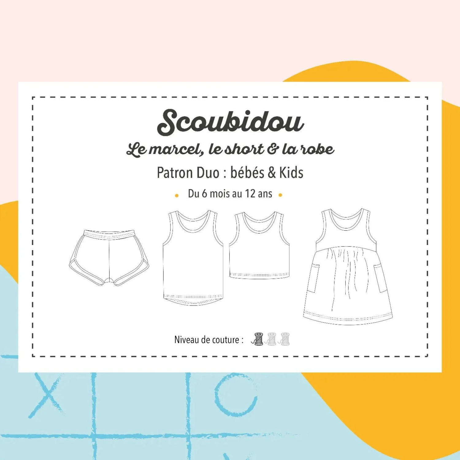 Scoubidou the tank top, the shorts and the dress - Marmaï Patterns