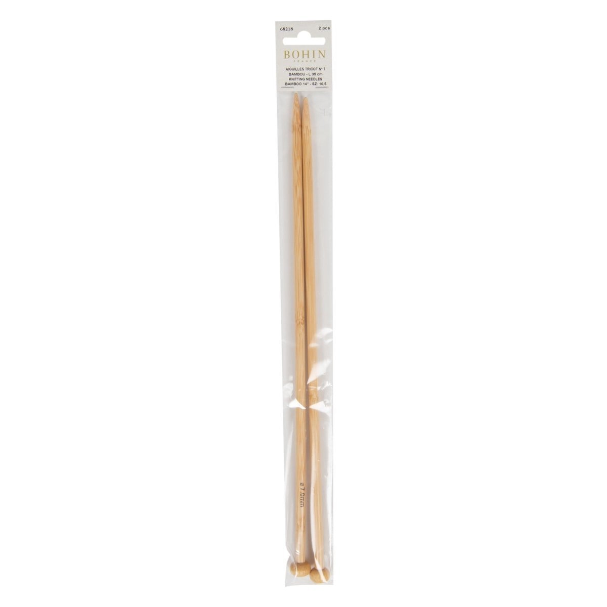 Aiguille tricot bambou 30 cm - Image 8