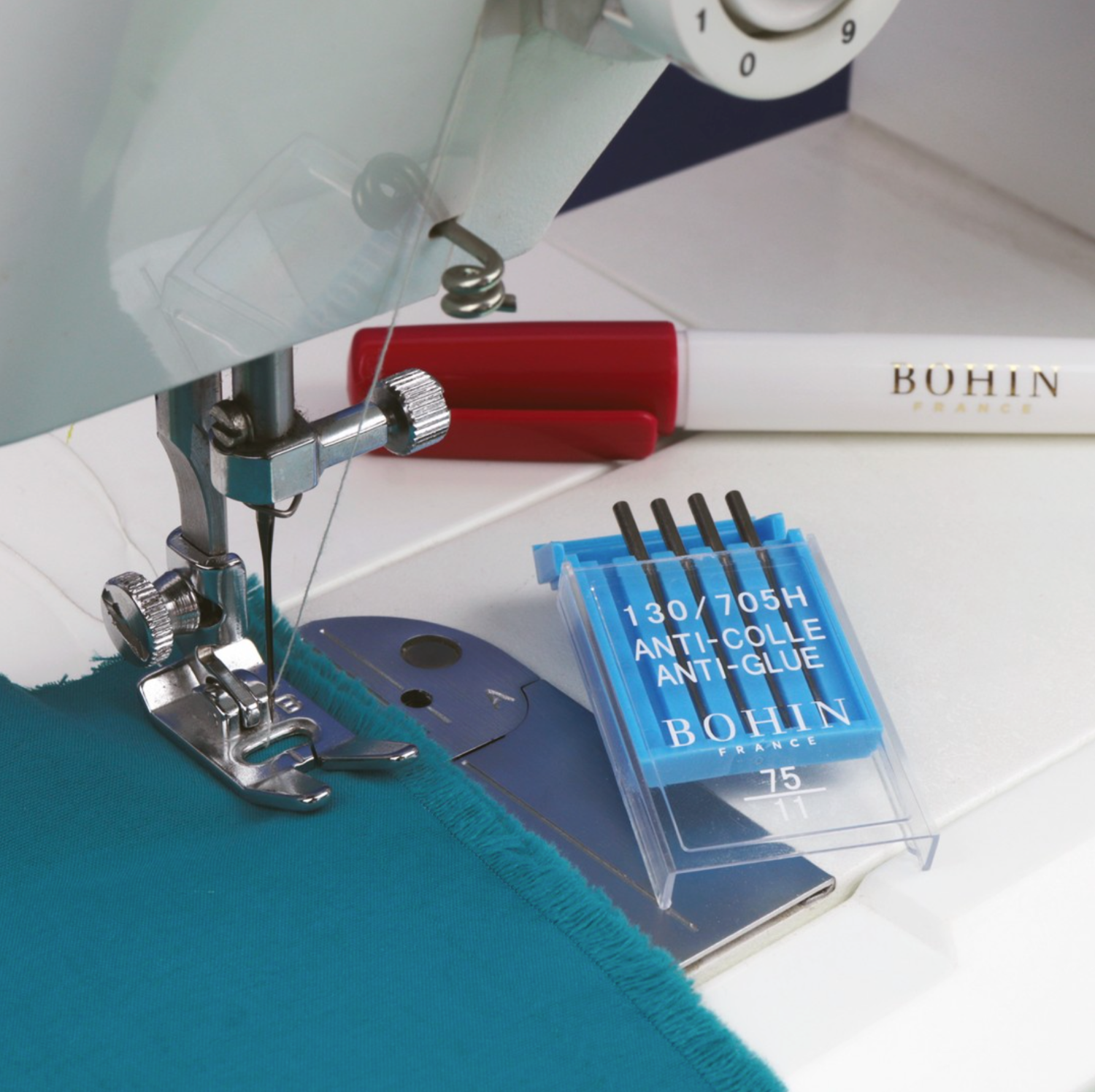Anti-glue machine needles