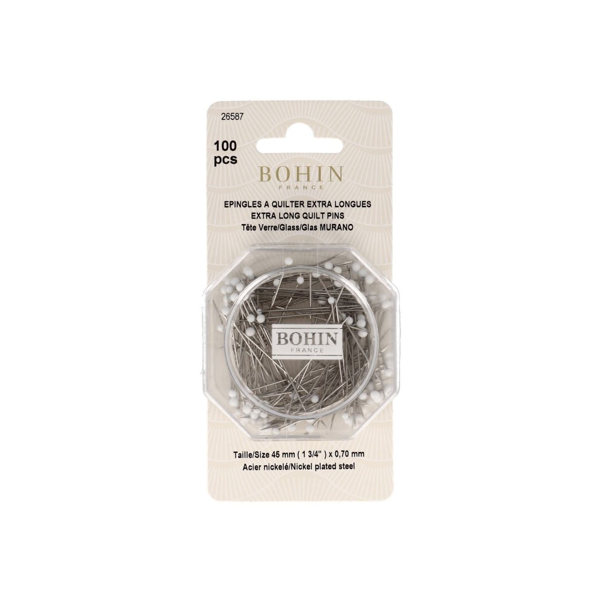 Epingles à tête de verre extra-longues M7 - Image 9
