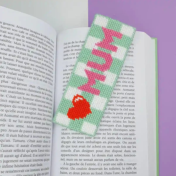 Love Mum Bookmark Cross Stitch Kit - Fukuri