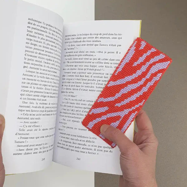 Kit de marcapáginas de lona Cebra - Fukuri