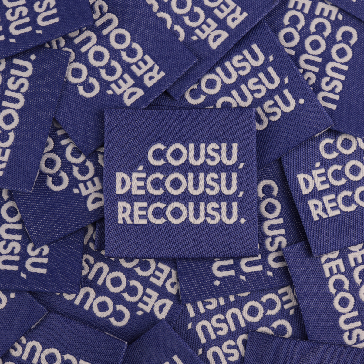 Label - Stitched, unstitched, re-stitched.