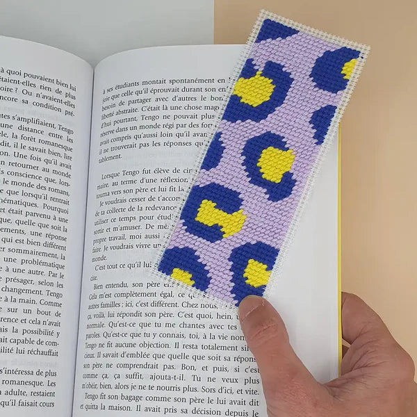 Kit de marcapáginas de leopardo para bordar - Fukuri