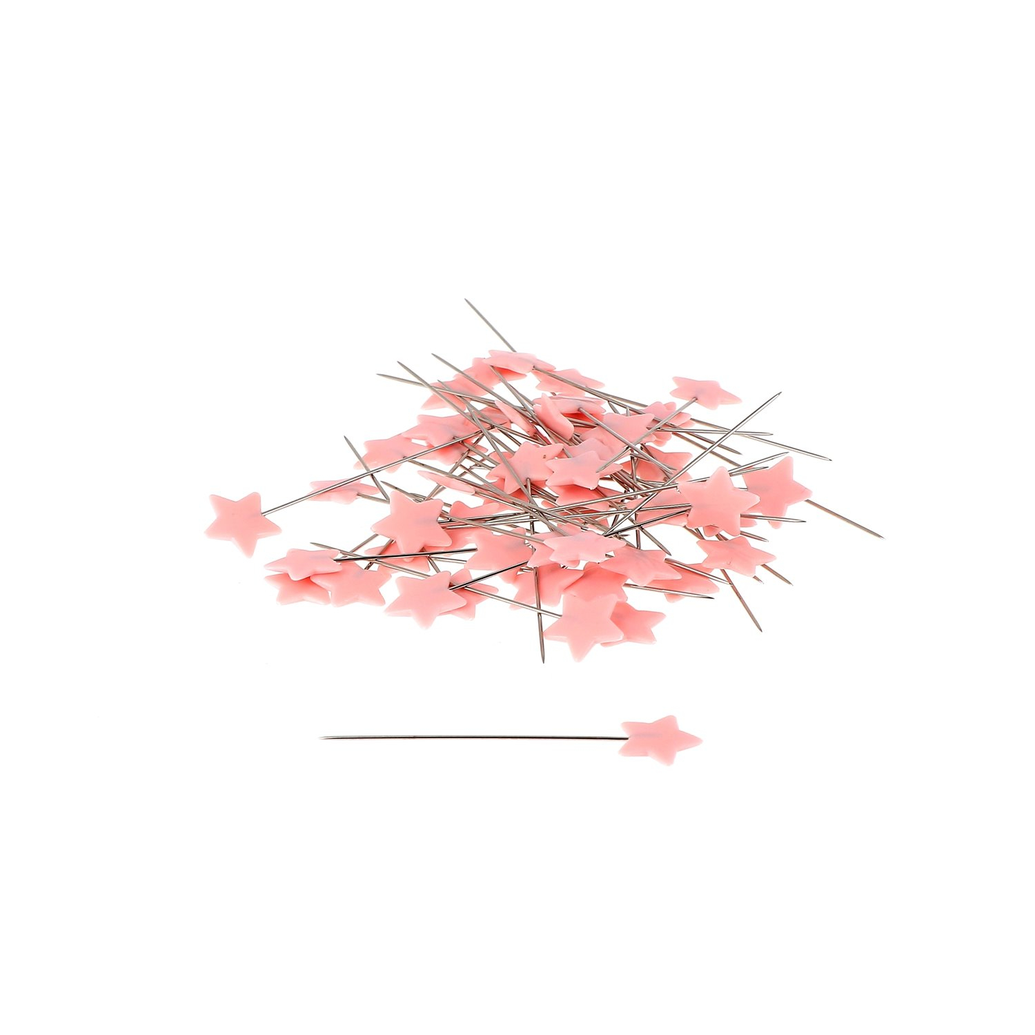 Box of pink plastic head pins