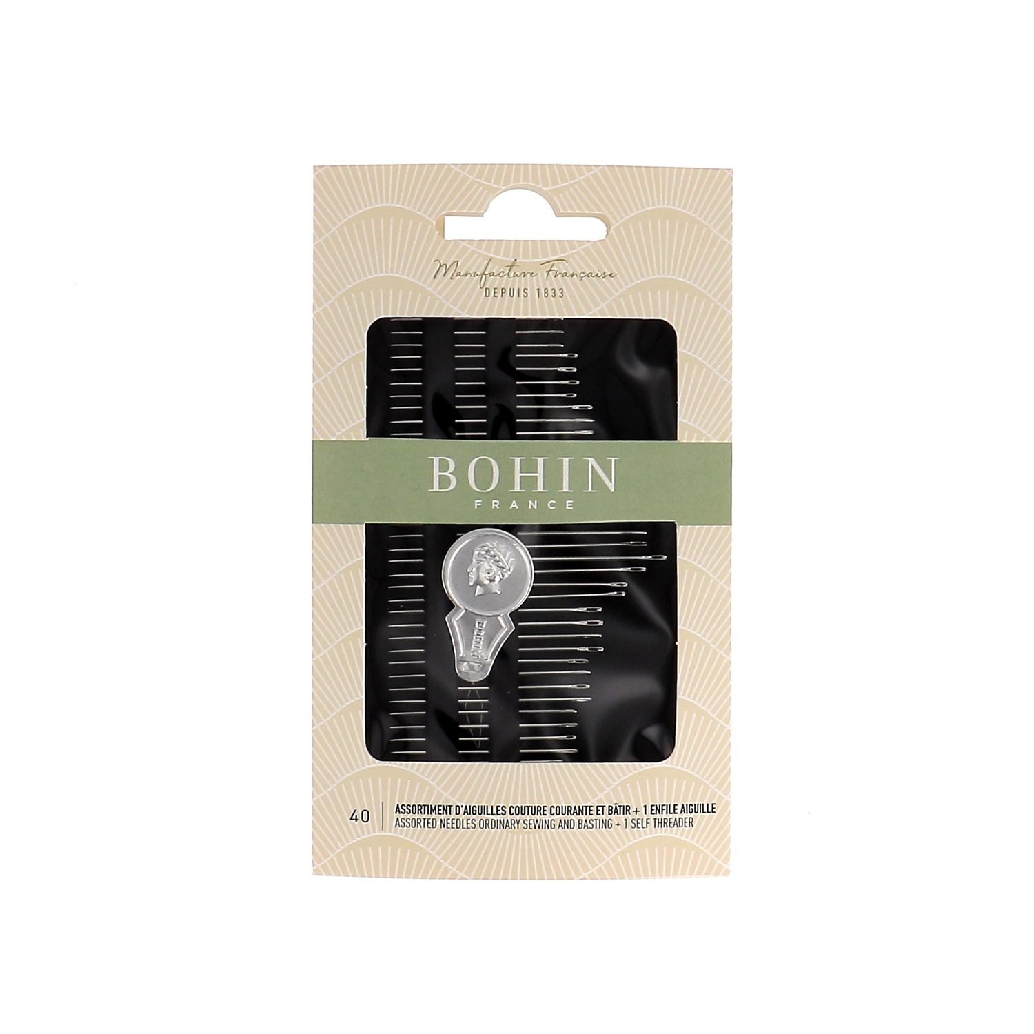 Carnet de 40 aiguilles à coudre A1C - Assortiment