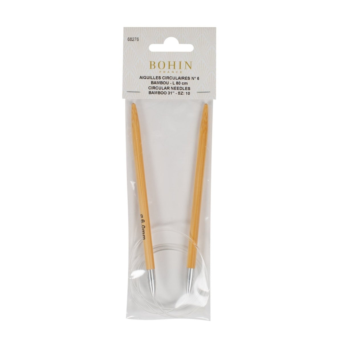 80 cm circular bamboo knitting needles