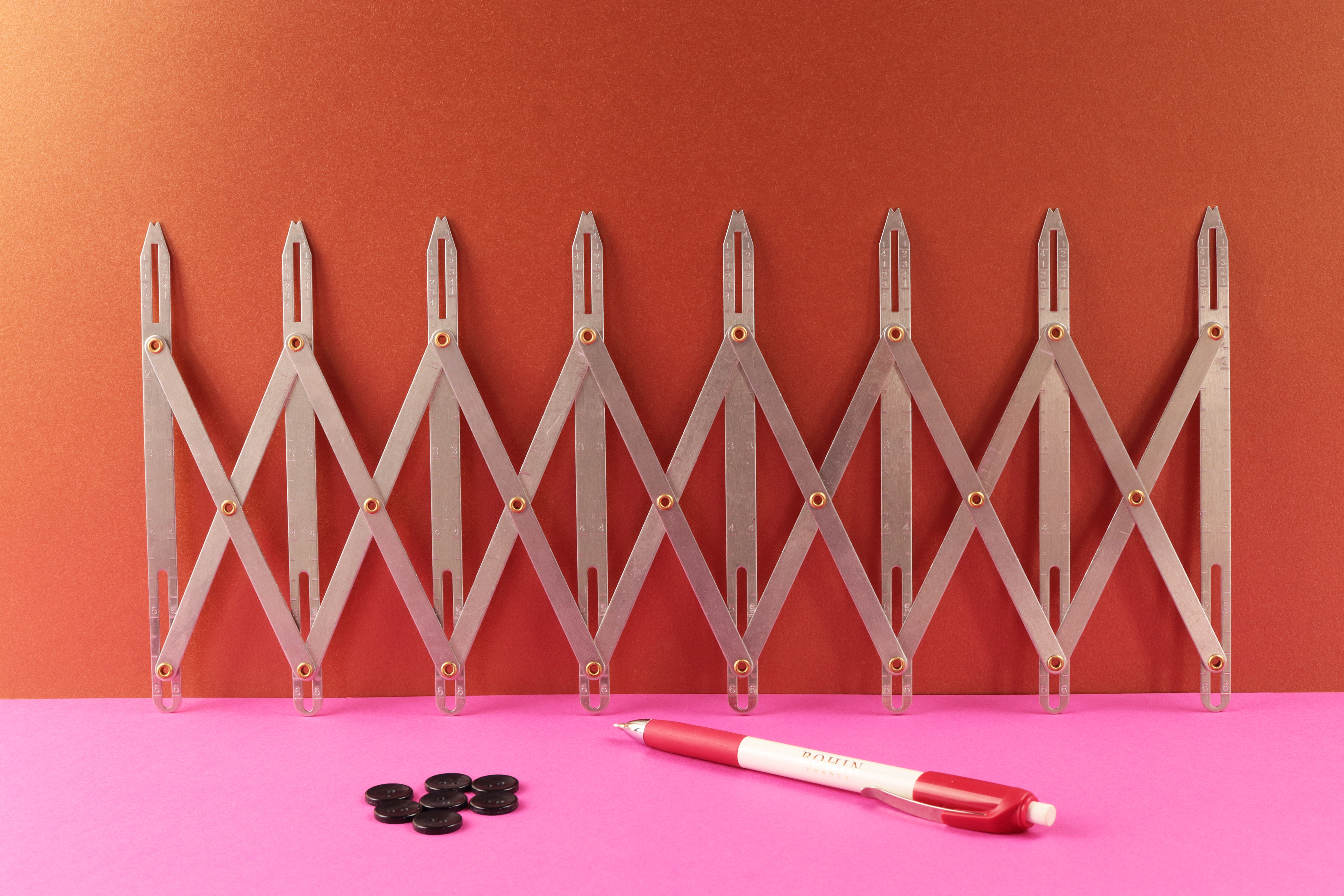 Jauge boutonnière extensible