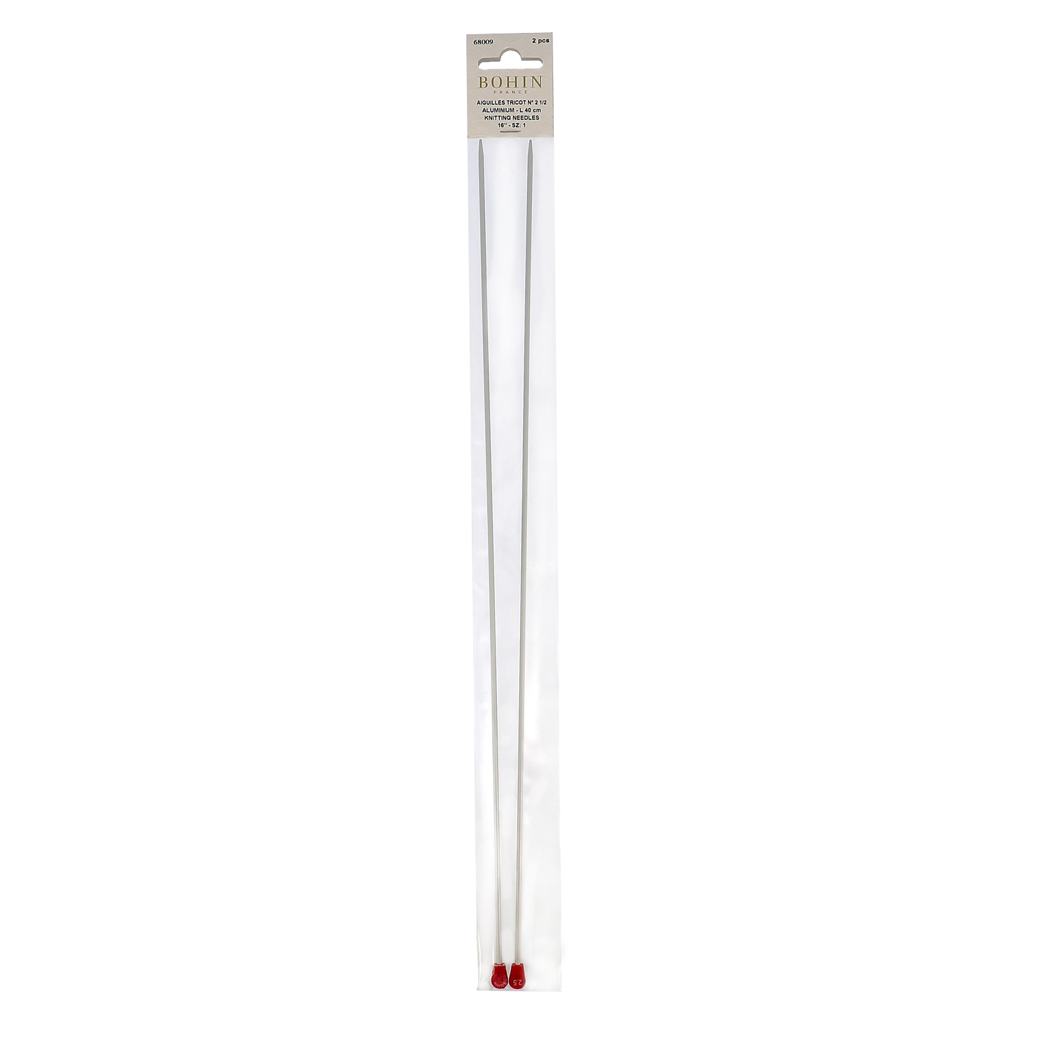 Aiguilles à tricoter en aluminium - BG40 40 cm