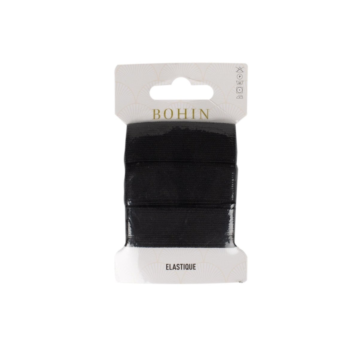 Ruban élastique - 22 mm x 0,80 m - Noir