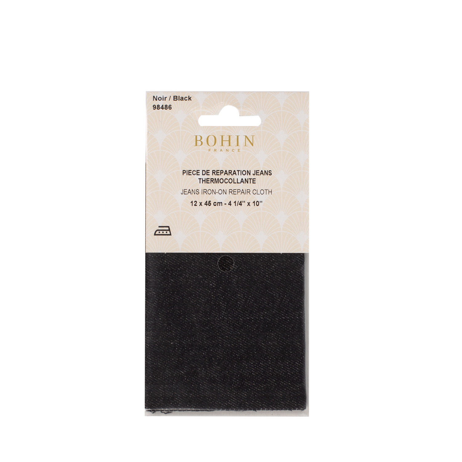Iron-on repair patch for jeans