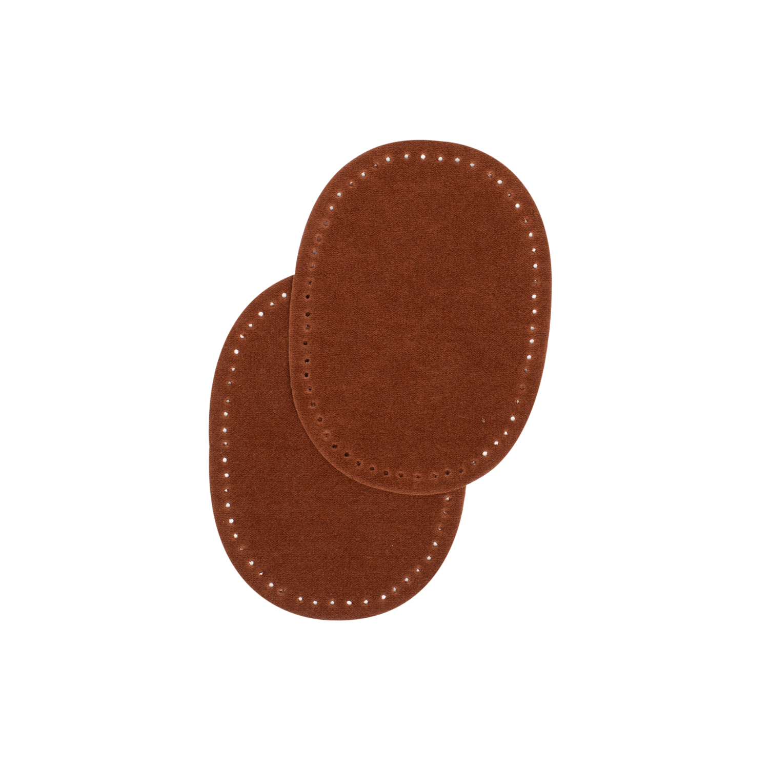 Sew-on suede oval repair patches