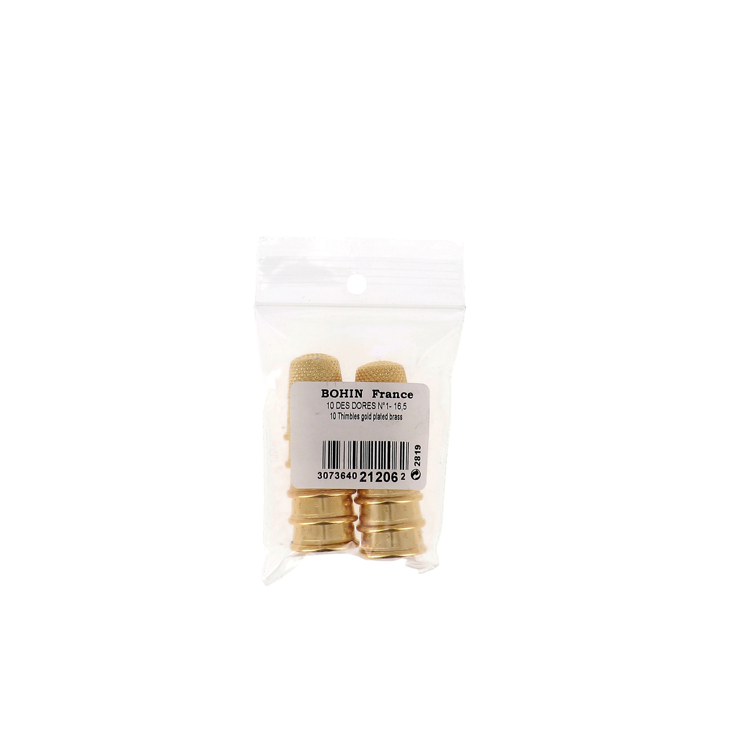 Gold plated thimbles 