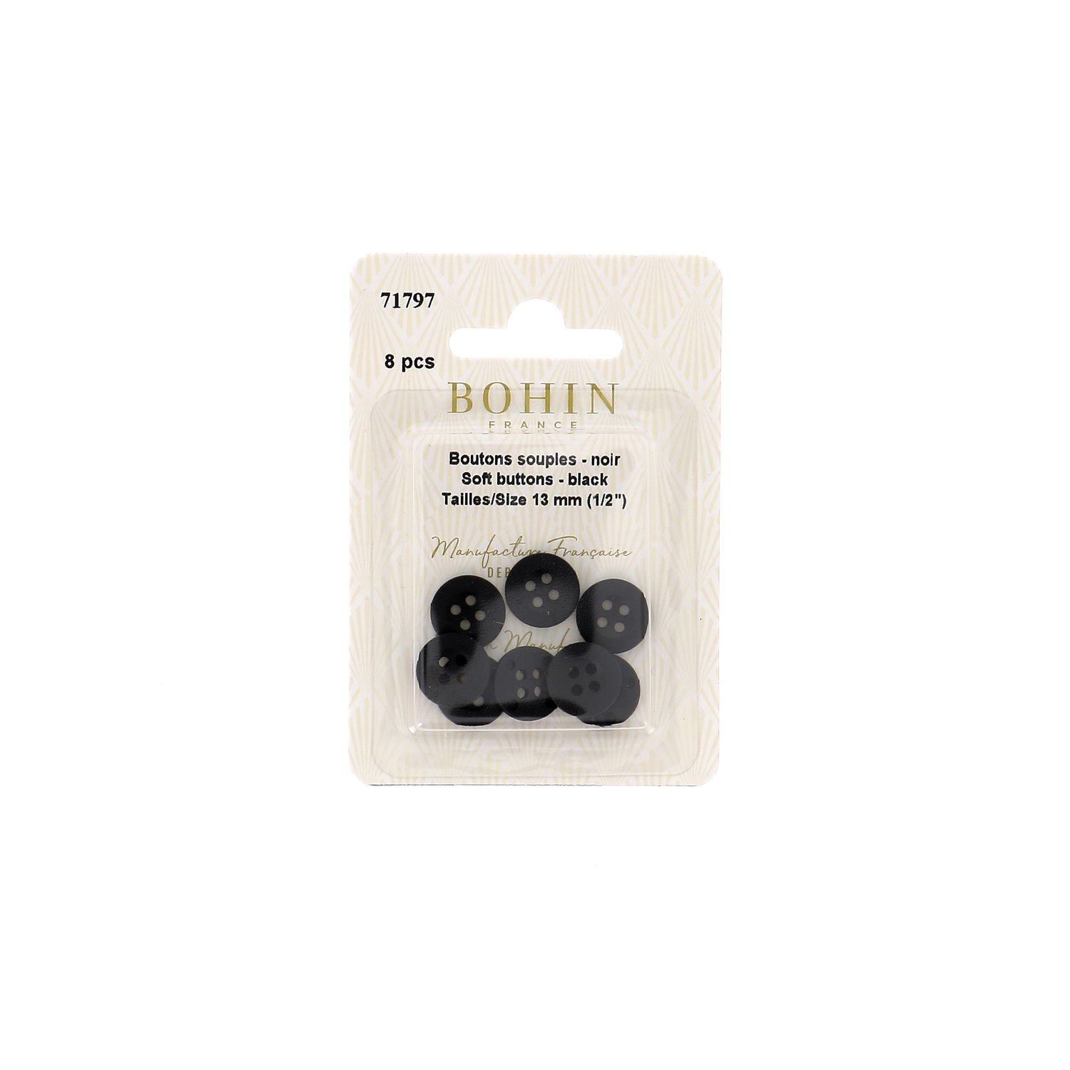 BOUTON A COUDRE SOUPLES 13mm x8