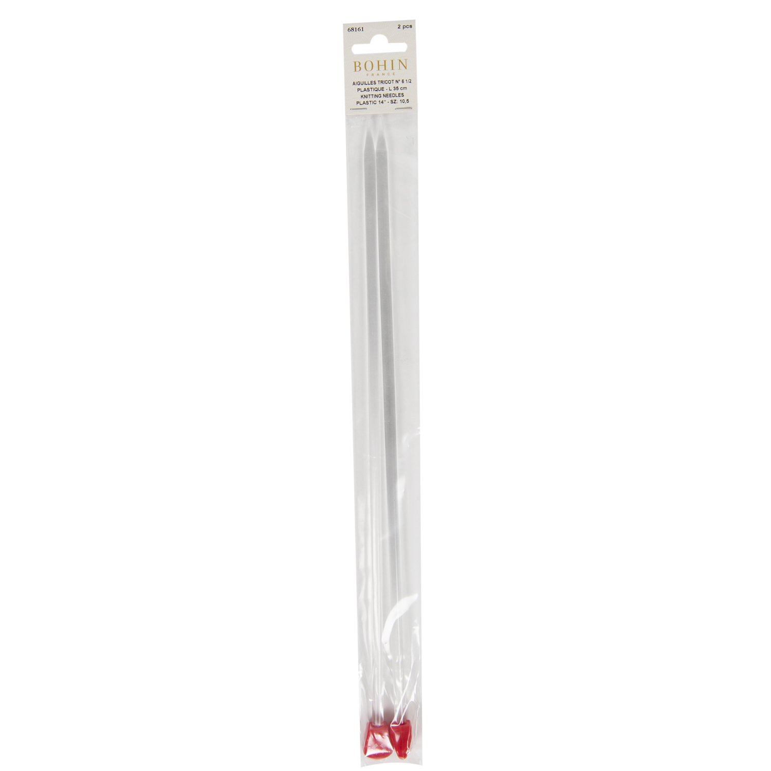 Aiguilles plastique tricot 35 cm