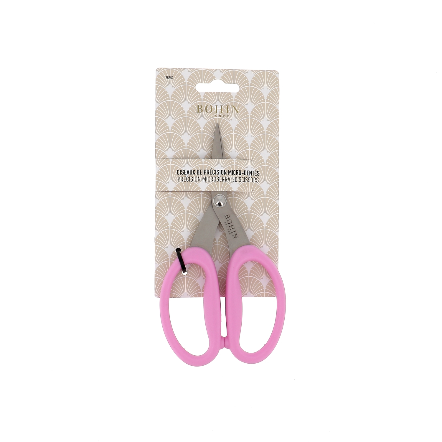 Ciseaux de précision micro-dentés – Grands anneaux souples - 2 couleurs - 17,5 x 9 cm