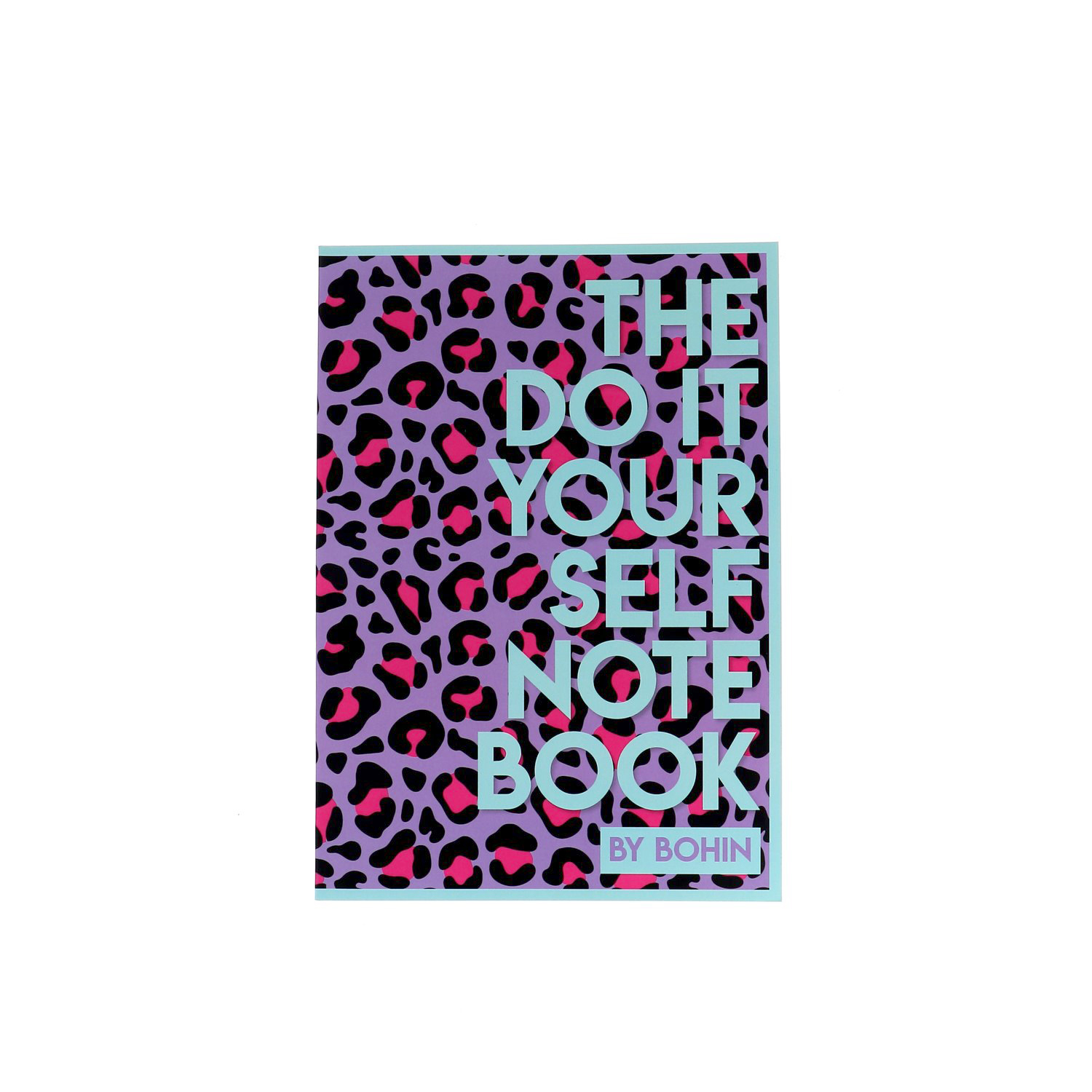 CARNET A5 "DIY NOTE BOOK" - Pop Leopard violet