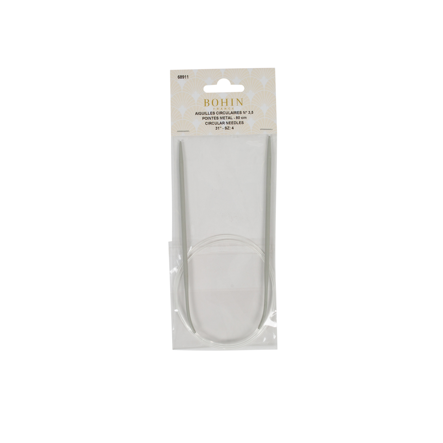 Aiguilles tricot circulaires en aluminium - BCI 80 cm