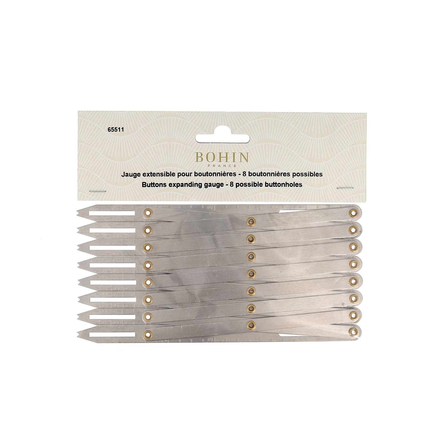 Jauge boutonnière extensible