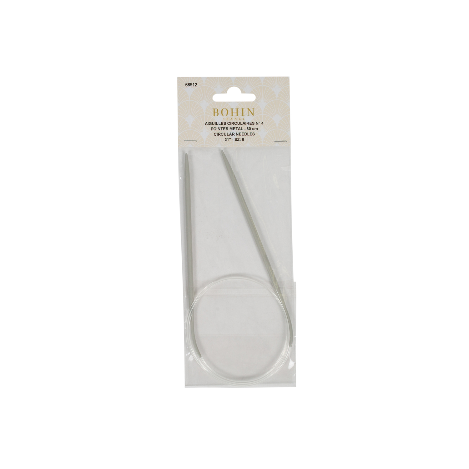 Aiguilles tricot circulaires en aluminium - BCI 80 cm
