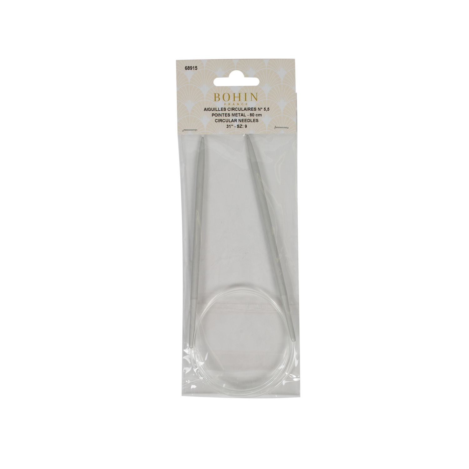 Aiguilles tricot circulaires en aluminium - BCI 80 cm