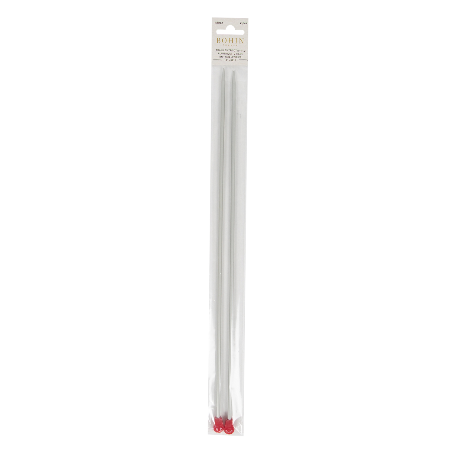 Aiguilles à tricoter en aluminium - BG40 40 cm