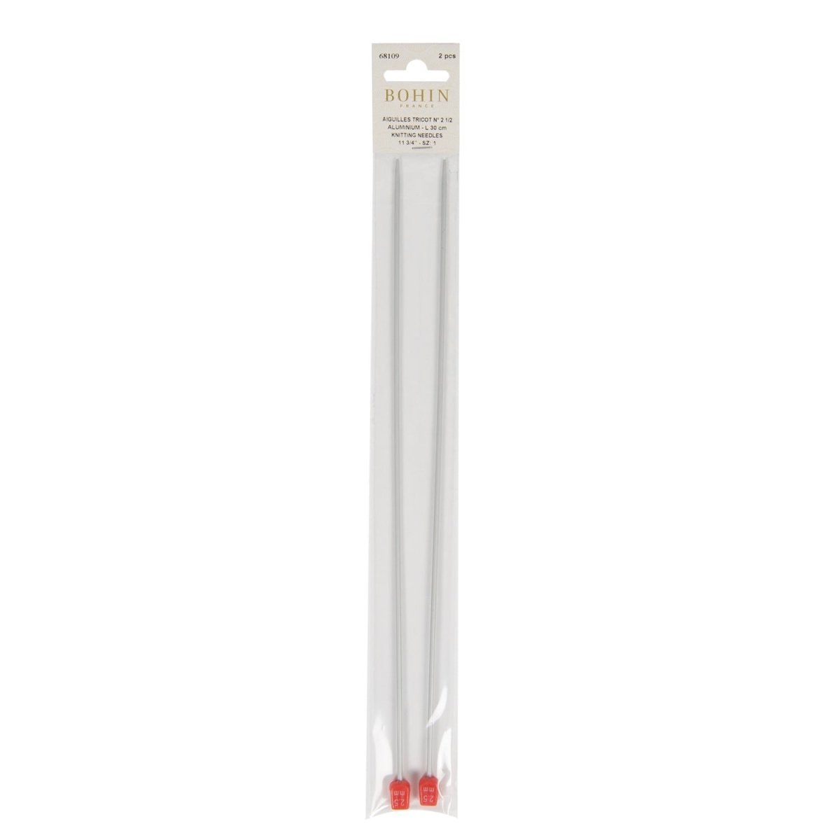 Aiguilles tricot aluminium 30 cm