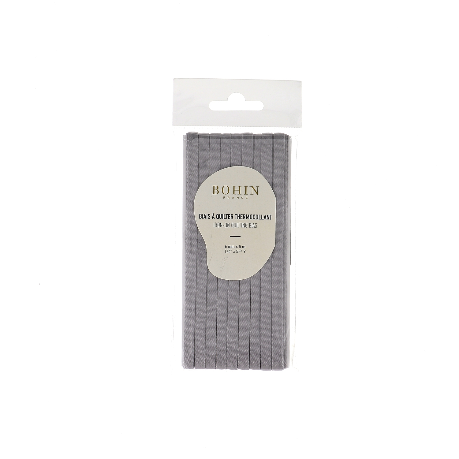 BIAIS THERMOCOLLANT - 6mm x 5M - Blister