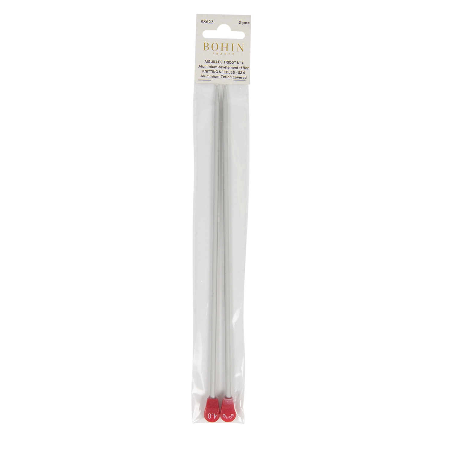 Aiguilles à tricoter en téflon ultra glisse - BG25 25 cm
