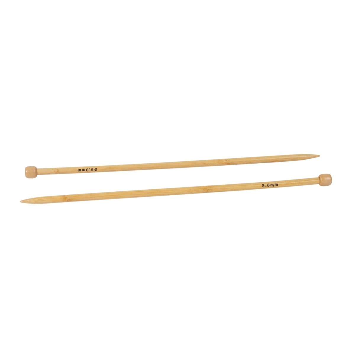 Aiguille tricot bambou 30 cm