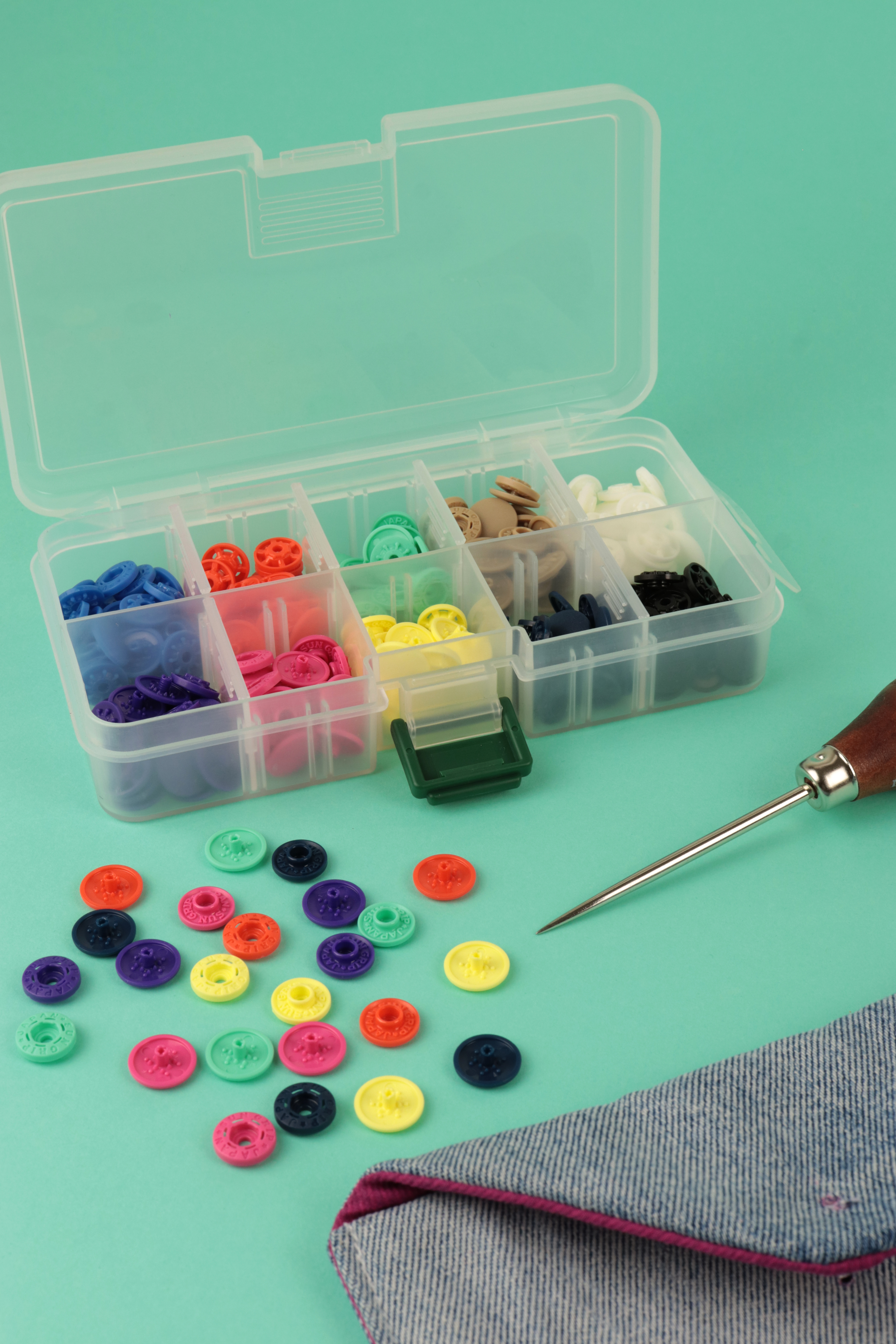 Pressions magiques - Boutons pressions sans pince Assortiment
