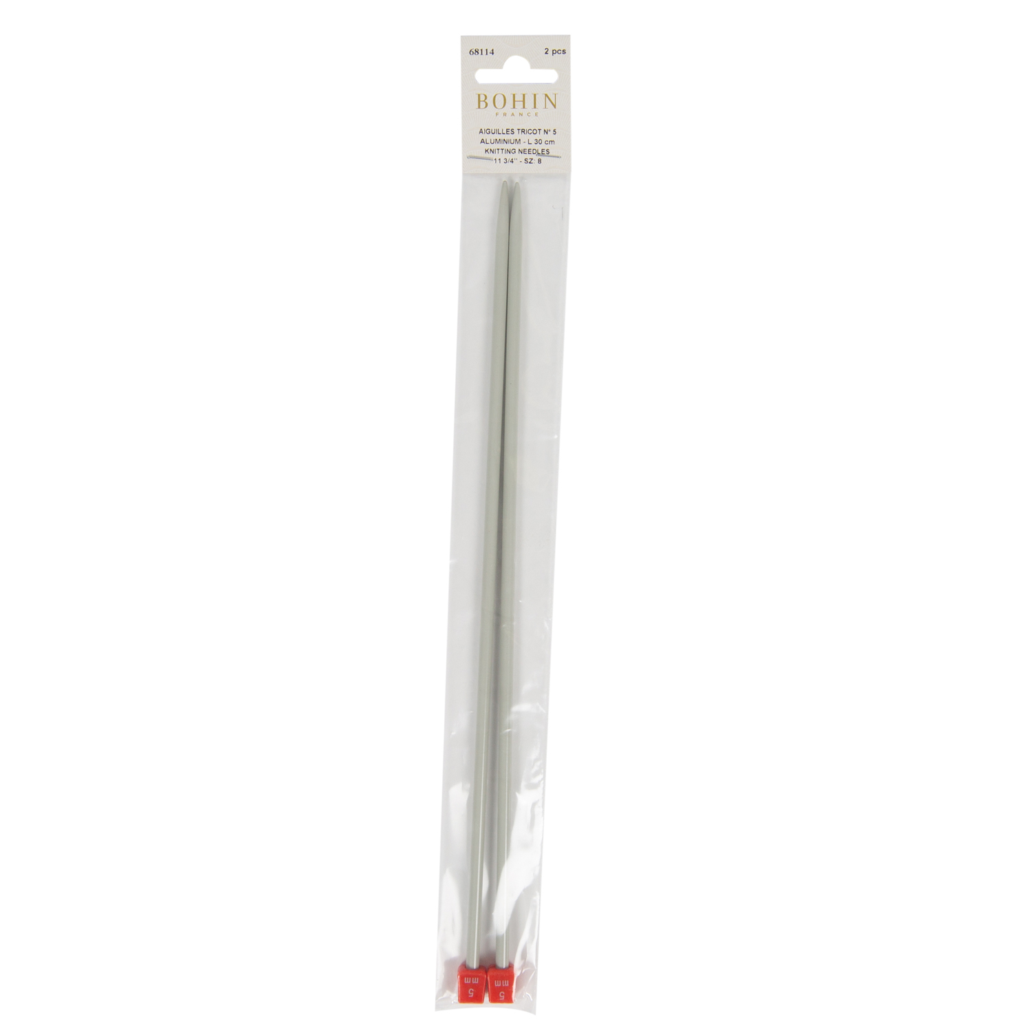 Aiguilles à tricoter en aluminium - BG30 30 cm