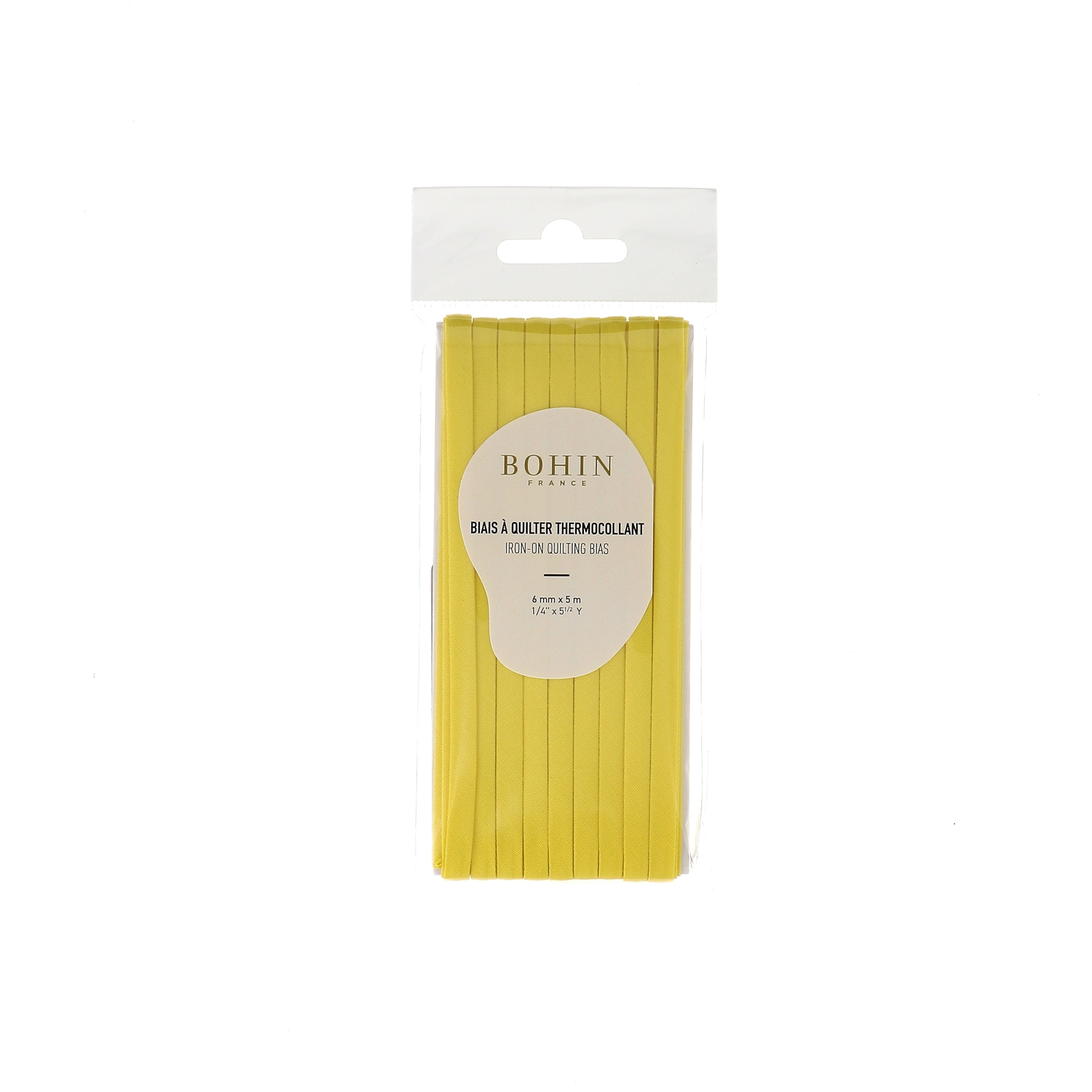 BIAIS THERMOCOLLANT - 6mm x 5M - Blister