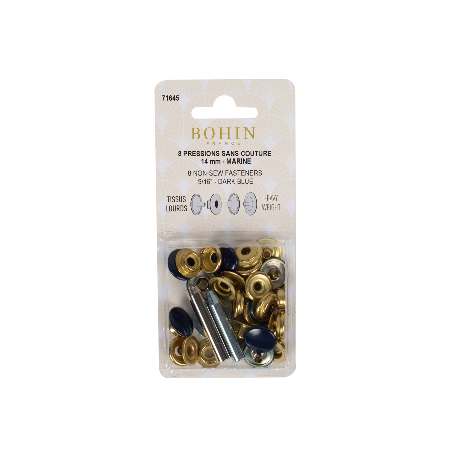 Non-sew fasteners for heavy fabrics