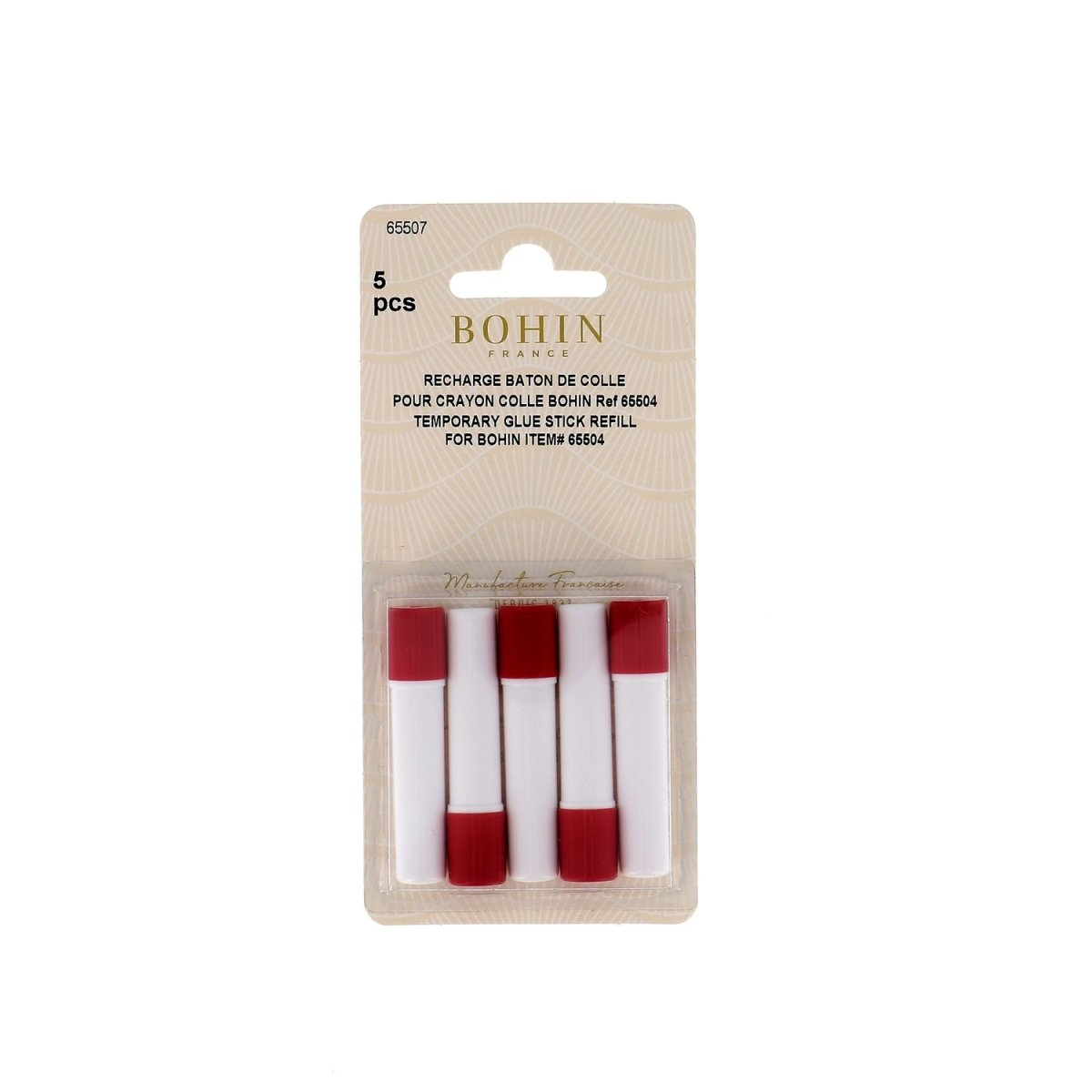 Recharges crayon colle textile temporaire x 2