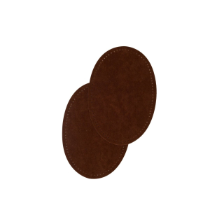 Suede iron on oval repair patches - 4" x 5 1/2"
