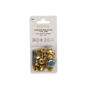 Non-sew fasteners for heavy fabrics