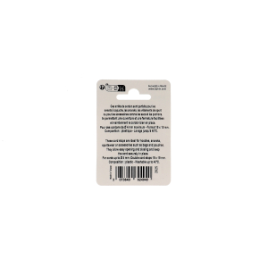 ARRETS DE CORDON 2 trous 18x19mm NOIR blister x2