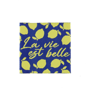 Étiquette à coudre - La vie est belle - Blister de 4 étiquettes