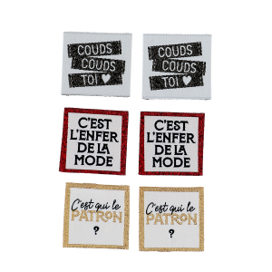 Etiquettes à coudre