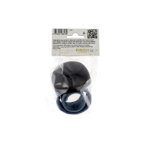 Bracelet porte épingles noir ajustable en jeans upcyclé