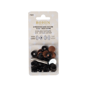 Non-sew fasteners for heavy fabrics