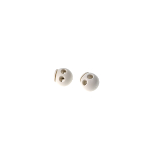 ARRETS DE CORDON 2 trous 18x19mm BLANC blister x2