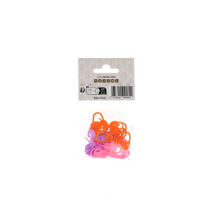 Marqueurs de mailles - 10x21 mm - Plastique - 3 couleurs - Blister x30