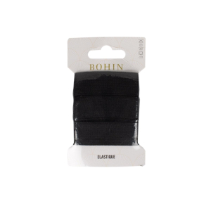 Ruban élastique - 22 mm x 0,80 m - Noir