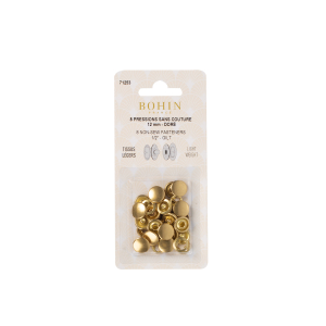 Recharge de boutons pression "métal" pour tissus légers sans couture